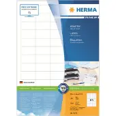 Herma Premium - Papir - mat - permanent selvklæbende - hvid - 38.1 x 21.2 mm 6500 etikette(r) (100 ark x 65) laminerede etiketter