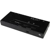StarTech.com Startech 2x2 HDMI Matrix Switcher - 4K UltraHD HDMI Switch with Fast Switching, Auto-Sensing and Serial Control (VS222HD4K) - Video-/audioswitch - 2 x HDMI - desktop