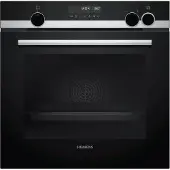 Siemens iQ500 HR538ABS1 - Ovn - med dampfunktion - til indbygning - niche - bredde: 56 cm - dybde: 55 cm - højde: 58.5 cm - med selv-rengøring - Klasse A - rustfrit stål