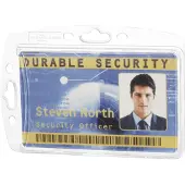 Durable ID-kortholdere, 890519, HxB: 5,4 x 8,7 cm, transparent, pakke med 10 stk