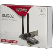 Inter-Tech DMG-32 - Netværksadapter - PCI Express x1 - Wi-Fi 5