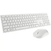 Dell Pro KM5221W - Sæt med mus og tastatur - trådløs - 2.4 GHz - QWERTY - Pan Nordic - hvid - med 3 years NBD Advance Exchange