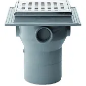 Purus Maxiflex 110 mm afløbsskål til beton, med studs, lodret
