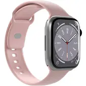 Puro ICON - Urrem for smart watch - S/M og M/L størrelse - støvet pink - for Apple Watch Hermès Series 9, SE 3, Series 10, Series 11, Series 8, Series 9