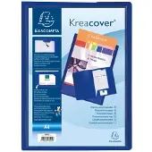 Exacompta Præsentationsmappe Kreacover, A4, blå - (10 stk.)