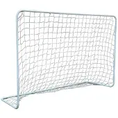 Enero mål til fodbold med net, hvid, str. 1,82x1,22x0,61 m