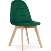 Leobert stol BORA - mørkegrøn fløjl x 4 (model_3757_4-BORA-ALFY71)