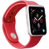 Case4Me SBS silikone urrem til Apple Watch 42/44/45/49mm. Rød