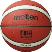 Molten B5G3800, Brun, Læder, Indendørs & udendørs, Mønster, FIBA, Lamineret