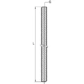 Walraven Gevindstang M8x2000mm DIN 976-1 i elforzinket stål, styrkeklasse 4.8