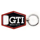 Vw-collect VW GTI nøglering sekskantet m. flaskeåbner, sort