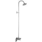 Frostline Eqi 5050 væghængt udendørsbruser frostsikr 1/2/15x350-550mm silkemat