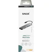Sinox PRO USB C Hub. Aluminium
