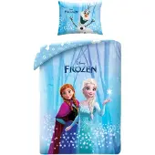 MCU Disney Frost Sengetøj med Elsa, Anna & Olaf