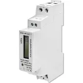 Qoltec Vienfazis elektroninis skaitiklis suvartojimas energija ant bėgio din 230v lcd 1p plonas