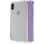 Itskins NANO DUO cover til iPhone XS Max. Lys lilla og gennemsigtig