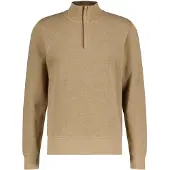 Gant Ganttil mænd. 2068028 Sacker Rib sweatshirt med halv lynlås, brun (XXL), Casual, Bomuld, Lange ærmer