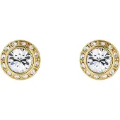 Ted Baker London Soletia Solitaire Sparkle Crystal Stud Earrings for Women (Gold/Crystal)