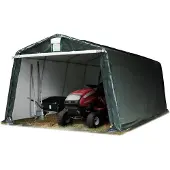 TOOLPORT 3,3x6,2m, Garagetelt, PE-teltdug, mørkegrøn