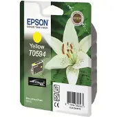 Epson T0594 - 13 ml - gul - original - blister - blækpatron - for Stylus Photo R2400