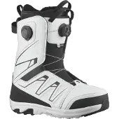 Salomon Snowboard - Snowboardstøvler herre - Launch Boa Sj Boa Black/White til Unisex - Størrelse 43,5 - Hvid