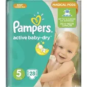 Pampers Active Baby 5 bleer, 11-18 kg, 28 stk.