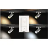 Philips Hue White Ambiance Buratto 1-Spot - Aluminium + Dimming Switch