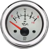VETUS Olietryksmåler 0-8kg/cm2d 52 Mm 12v