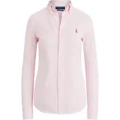 Ralph Lauren Polo Ralph Laurentil kvinder. 211664427002 Slim Fit oxfordskjorte i bomuldsjersey, pink (XXS), Casual, Lange ærmer