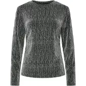 Pieces Shirts 'PCMAEVE' antracit / sølv