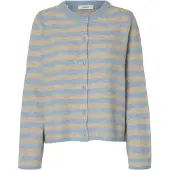 Selected Cardigan 'SLFLULU' sand / lyseblå