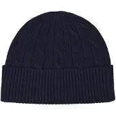 Gant Ganttil kvinder. 4910058 Marineblå strikket hue med snoninger (OSFA), Casual, Bomuld, Klassisk
