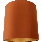 QAZQA Stof lampeskærm orange med guld indvendig 40/40/40