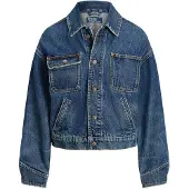 Ralph Lauren Polo Ralph Laurentil kvinder. 211A93907001 Denimjakke, dungaree, blå (XS), Casual, Bomuld