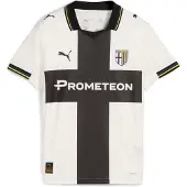 Puma Parma Calcio Home Jersey Youth, Clothing, Warm White/Black, 9-10Y