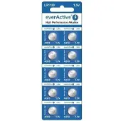 EverActive AG10 LR1130/LR54 alkaliske knapcellebatterier - 10 stk.