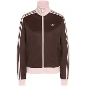 Adidas Originals Sweatjakke 'Classic' mørkebrun / lyserød