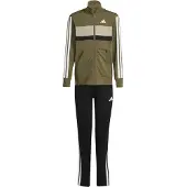 Adidas Træningsdragt 'Seasonal Essentials Tiberio' oliven / sort / hvid