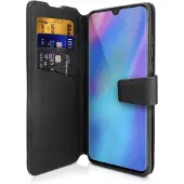 Itskins Wallet Book - Flipomslag til mobiltelefon - økolæder - sort - for Huawei P20 lite