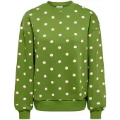ONLY Sweatshirt 'JDYTENA' grøn / hvid