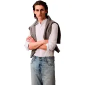 Calvin Klein Solid Stretch Slim Fit Skjorte Med Lange ærmer