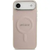GUESS iPhone Air Saffiano Hybrid Cover - MagSafe Kompatibel - Pink