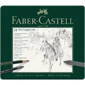 Faber-Castell Pitt Tin Sæt Med Grafitblyanter 19 Enheder