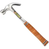 Estwing E16C Curved Claw Hammer EWEE16C Stacked Leather Grip. klauwhamer 454 gram