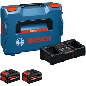 Bosch Starter-set 2x Exba18v-80 Batterioplader