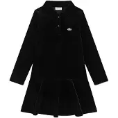 Lacoste Kids Washed Velour Kjole Med Lange ærmer