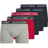 Jack & Jones Boksershorts 'JACHector' marin / grå-meleret / rød