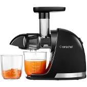 Amzchef 1501-BK-SM lėtai veikianti sulčiaspaudė (juoda)