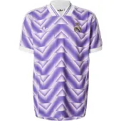 Adidas Real Madrid T-shirt Lifestyler - Lilla/hvid - , størrelse Small