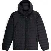 Spyder - Dunjakker ski - Zenith Hooded Down Jacket Black til UnisexUld - Størrelse S - Sort